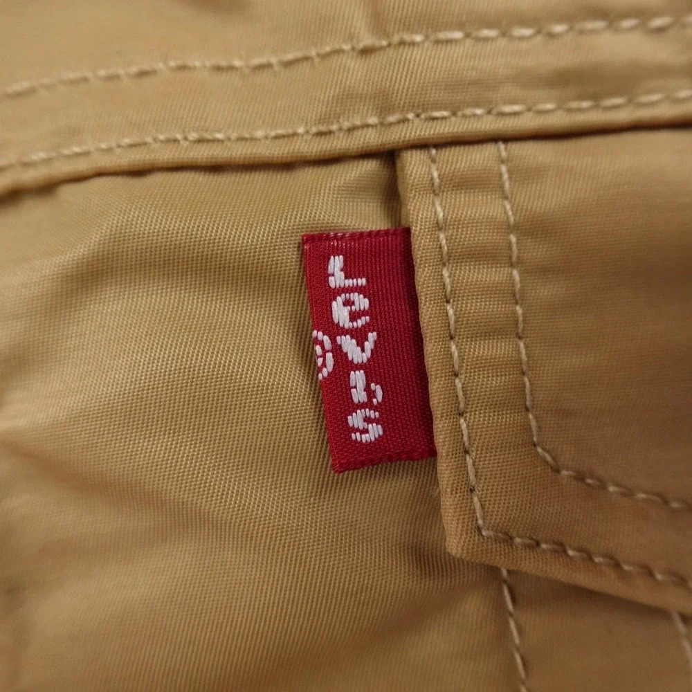 NEW Levis Jacket Mens L Beige Brown Type‎ 3 Trucker Windbreaker Bomber Coat Work
